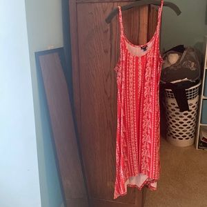 Red and white dress torrid size 3